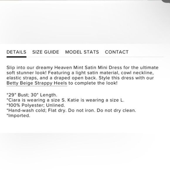 Priceless Heaven Mint Cowl Neck Satin Mini Slip Dress - Picture 11 of 13